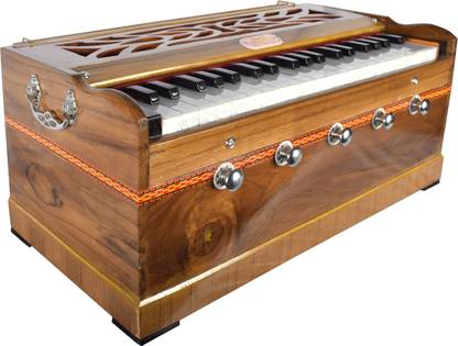 Kannan musical instruments Kannan Musical Instruments 39 Keys Double Read Harmonium, Base male Tone KM-002 3 1/4 Octave Octave Hand Pumped Harmonium