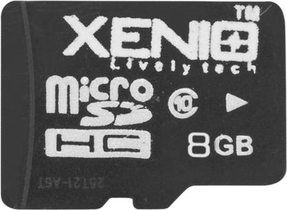 Xenio XESDC02 Micro 8 GB MicroSD Card Class 6 24 MB/s  Memory Card Compatible with Computer, Mobile, Tablet