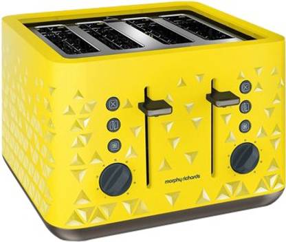 Morphy Richards Prism 4 Slice Toaster 2200 W Pop Up Toaster