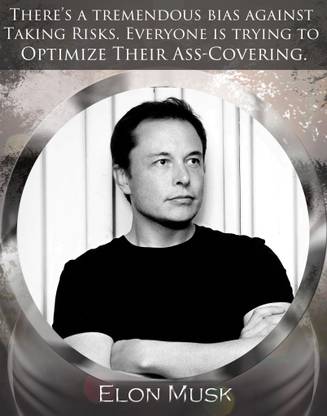ELON MUSK MOTIVATIONAL POSTER Paper Print