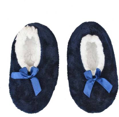 tiekart Cute Blue Flannel Booties Footwear for Baby Boys and Baby Girls Booties