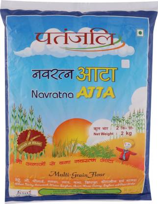 PATANJALI Navratna Atta, Whole Wheat Chakki Atta, Organic Flour