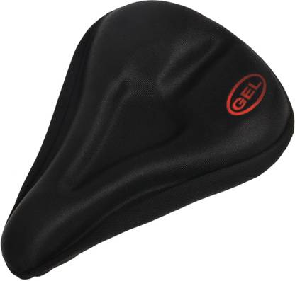 AlexVyan Soft Silicone Cushion Saddle Pad Black Bicycle Seat Cover Free Size Saddle