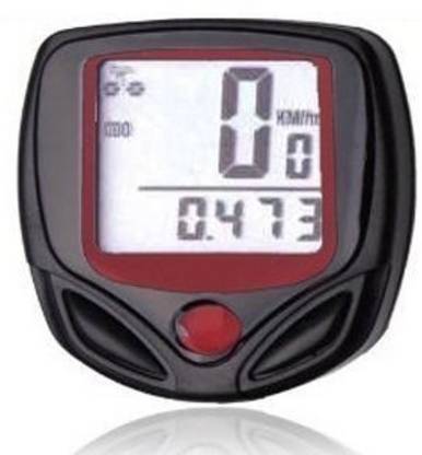 MK 1 Pc Waterproof Digital LCD Bicycle Computer Odometer Speed meter Bike 14 Functions-Multicolor Digital Speedometer