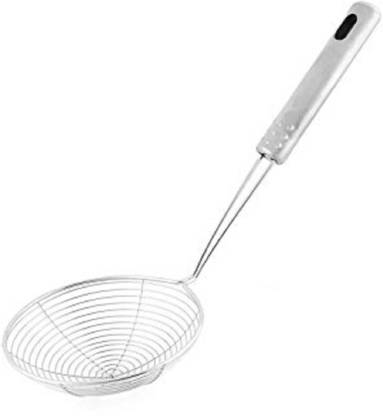 KUBER INDUSTRIES Deep Fry/Mesh Strainer/Jhara/Puri Strainer set of 1 Pcs (20 Cm) Code-STJ10 Strainer