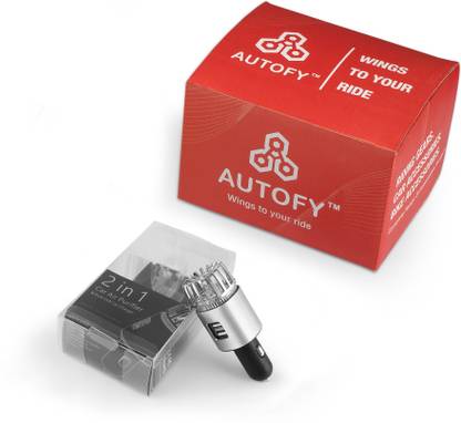 Autofy Black & Grey Universal 2-in-1 Car Air Purifier / Ionizer cum USB Mobile Charger for all Cars compatible with Cigarette Lighter Port Black & Grey Universal 2-in-1 Car Air Purifier / Ionizer cum USB Mobile Charger for all Cars compatible with Cigarette Lighter Port Air Purifier
