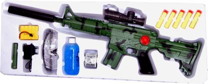 DINAARKAN M4A7 BO WATER BULLET BURST FIGHTING GUN WITH DOUBLE MODES AND BATTERIES Guns & Darts
