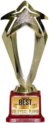 TheFlauntStore WORLDS BEST VOLLEYBALL PLAYER Trophy