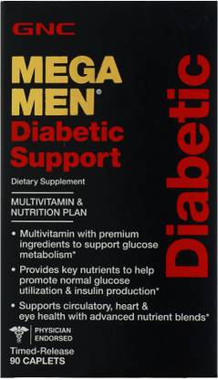 GNC Mega Men Diabetic Support Multivitamin - Timed-Release Formula
