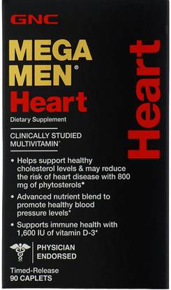 GNC Mega Men Heart Multivitamin TimedRelease Formula