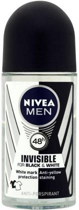 NIVEA Men Invisible For Black & White Original Anti-Perspirant - 50ml Deodorant Roll-on  -  For Men
