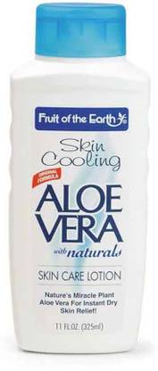 Fruit of the earth Aloe Vera Gel Skin Cooling Skin Care Lotion For Instant Dry Skin - 325ml (11oz)