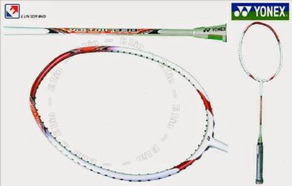 YONEX VOLTRIC D38 Red, White Strung Badminton Racquet