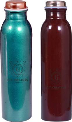 G.T CREATION Copper Water Bottle 1000 ml Bottle