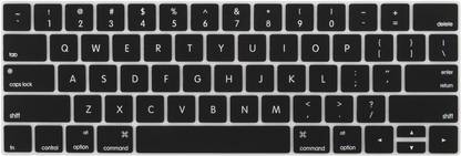MOBICOM CA110001 MacBook Pro 13 (A1706) & MacBook Pro 15 (A1707) with Touch BAR (Black). Keyboard Skin