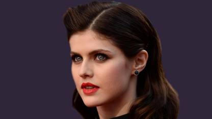 Celebrity Alexandra Daddario Actresses United States Earrings Blue Eyes Brunette Face American Actress HD Wall Poster Fine Art Print