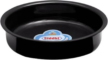 SIDDHI Hard Anodized Langadi (Shallow Wide Flat Bottom Pan), 3 MM (Size 16, Diameter 325 mm) Flat Pan 32 cm diameter 0 L capacity
