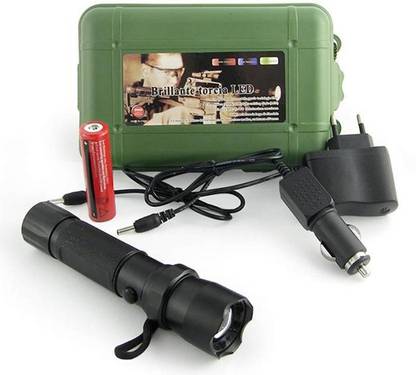 TRP Traders 3 Mode CREE Rechargeable LED Waterproof Flashlight Flash Light Torch, BL-T 8626 Torch