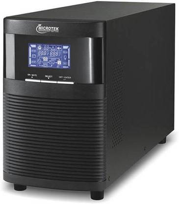 Microtek E2 Series without Battery NM36EM1KK11 36 V Online/double-conversion Tower Model UPS with Overload Protection with Digital Display 3 Outlet Plugs