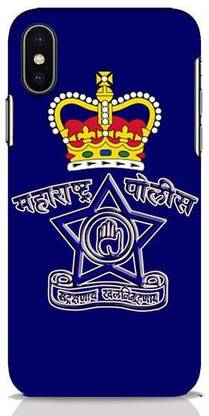 Shoptrip Back Cover for SHOPTRIP's Premium Printed High Quality Polycarbonate Hard Back Case Cover 3D Printing For Apple Iphone X - Maharastra Police
