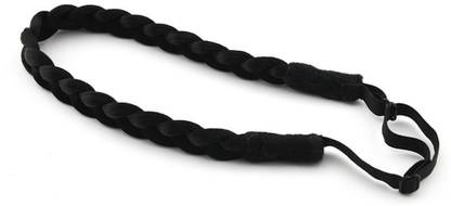 Gugzy Braided Faux Hair Plaits Soft Extensions Stretchy Headband Hairband | Hair Plaited Plait Elastic Hairband for Girls & Women Head Band