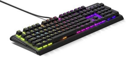 steelseries Apex M750 - Aluminum Frame - RGB LED Backlit - Linear & Quiet Switch Wired USB Standard Gaming Keyboard Compatible with Desktop, Laptop, Mac
