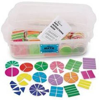 Nasco Foam Fraction Circles & Squares Class Set - Math Education Program - Tb17942