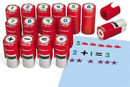 Generic Lakeshore Self-Inking Math Stamps - Set Of 15