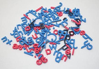 Generic Abcstuff Magnetic Foam Letters, Lower Case Red Vowels & Blue Consonants
