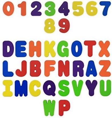 Full Set Floating Waterproof Bathroom Alphabet Toys Bath Toys 36-Piece Set Promotes Reading and Counting Bathtub Educational Toy Stick-On Foam Letters & Numbers by Baby Bibi