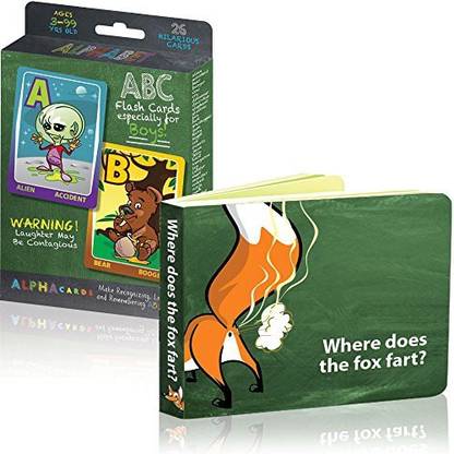 He s All Boy Toddler Learning To Read Bundle #1 Includes Alpha Cards Abc Flash Cards And Where Does The Fox Fart? Board Book