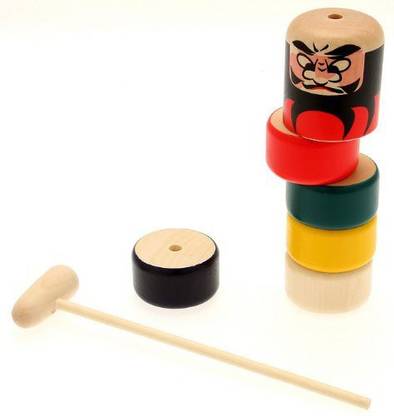 Kotobuki Daruma Otoshi Japanese Folk Craft Game