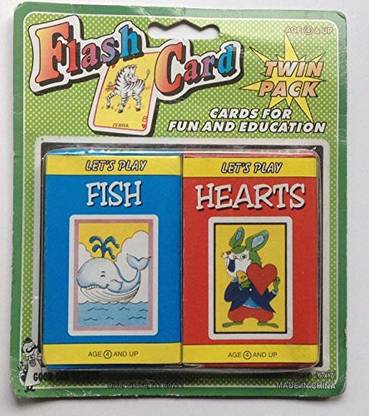 Flashcard Flash Card Twin Pack-Fish& Hearts