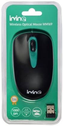 IRVINE WM169 Black Wireless Ambidextrous Hybrid Mouse  with Bluetooth