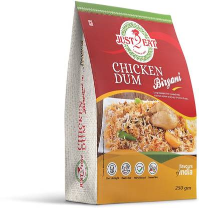 Just 2 Eat Chicken Dum Biryani Ready to Eat 250 g