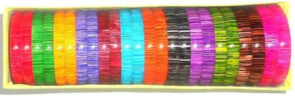 GOELX Designer Printed 24 Stylish Kada Bangles set - 24 kada Bangle Set - Design 6
