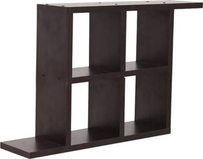 Glenco WALL SELF Engineered Wood Open Book Shelf