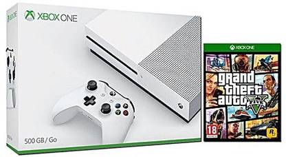 MICROSOFT Xbox One S Console 500GB GB with GTA V