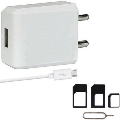 ShopReals Wall Charger Accessory Combo for Motorola Moto X Play, Moto G Turbo, Moto G3, Moto G2, Moto X Force, Moto G, Moto X, Moto X Style, Moto X2, DROID Maxx, Moto G4, Moto G4 Plus, Moto G5, Moto G5 Plus, Moto E3 Power Charger with 1 meter Micro Usb Charging Data Cable And SIM Adapter.