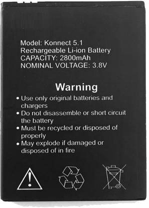 VNSALES Mobile Battery For  Swipe Konnect 5.1