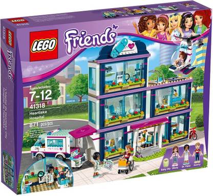 LEGO Friends Heartlake Hospital 41318 Building Kit (871 Pcs)