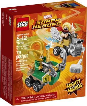 LEGO Super Heroes Mighty Micros: Thor vs. Loki (79 Pcs)