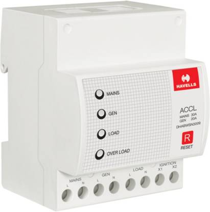 HAVELLS Premium SPN ACCL (Automatic Source Changeover with Current Limiter) without Gen Start/Stop SPN 3 MCB
