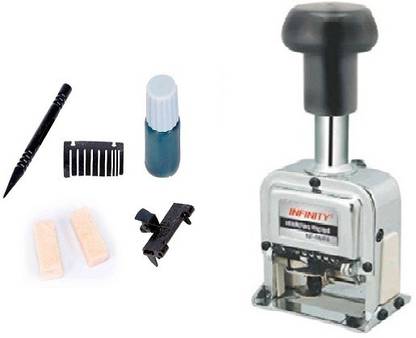 INFINITY Infinity 6 Digit Automatic Numbering machine with Spare Parts  Office Set