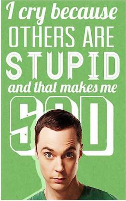 Big Bang Theory Poster | big bang theory posters | big bang theory poster for room | big bang theory poster for wall Paper Print