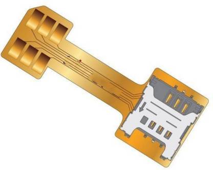 MOBONE ™ Hybrid SIM Slot Adapter to Run 2 SIM And Micro SD Card (For Xiaomi, Samsung, Mi, Lenovo, Honor, Motorola, Asus, OnePlus, Oppo, Vivo, Gionee, Miezu, Coolpad, Etc..) Sim Adapter