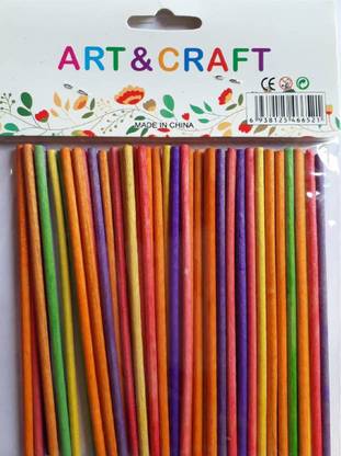 puffy Ice Cream Stick for Art & Craft Small - 50 Nos