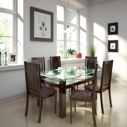 Parin Engineered Wood 6 Seater Dining Set