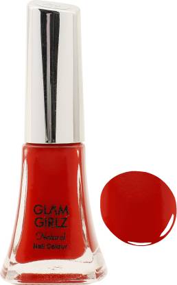 Glam Girlz Natural Stylist Rich Red Gel Nail Paint, 9 ml Crimson