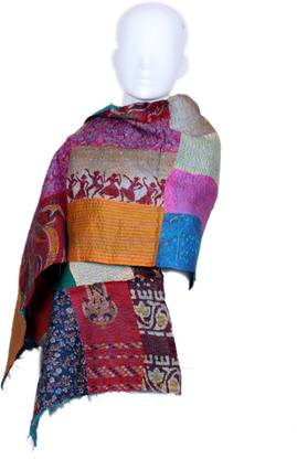 IndiWeaves Embroidered Silk Women Stole